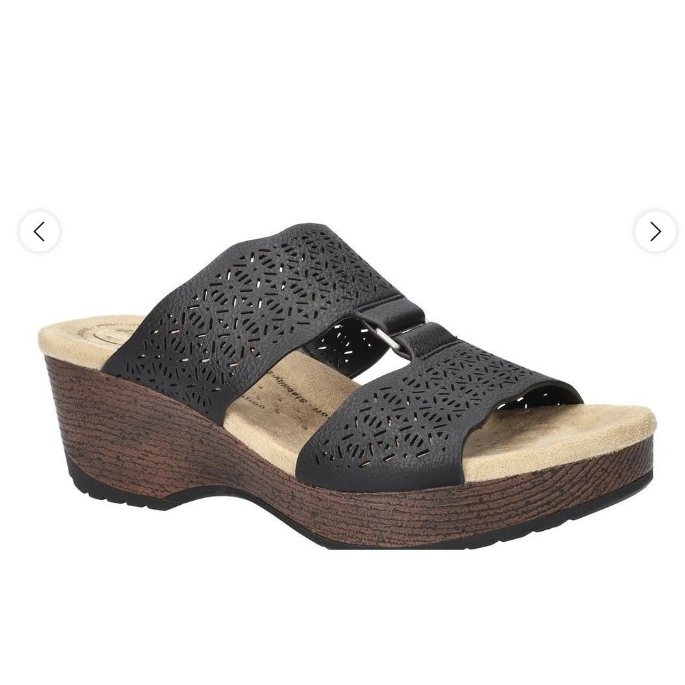 Easy Works by Easy Street Women's 9.5 W Rin Slip Resistant Wedge Sandal MSRP $80